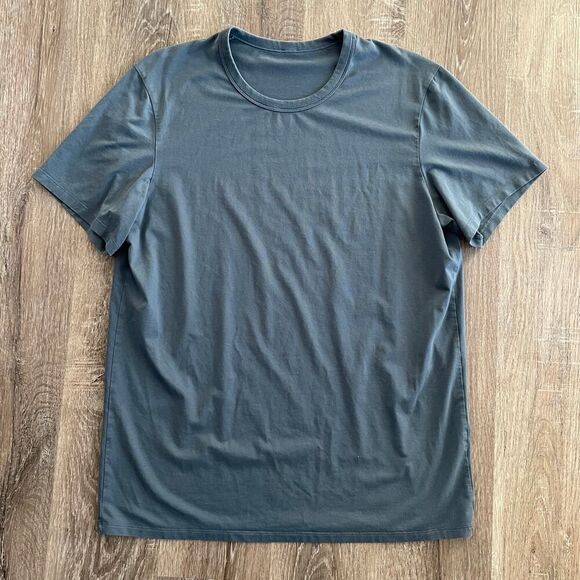 Lululemon Men’s Fundamental Short Sleeve Tee in Oil Grey/Blue - Picture 8 of 10